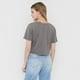 thumbnail image 2 of Polera Mujer Fun Manga Corta Crop Gris Corona, 2 of 5