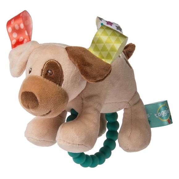 Rattle Teether Taggies Soft Baby Buddy Dog, 15 cm, Mary Meyer
