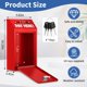 thumbnail image 2 of Caja de Dinero Hualleko 26 cm Roja con Cerradura y Ranura, 2 of 7
