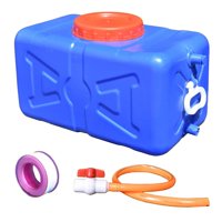 Magideal - Contenedor De Agua Para Acampar Almacenamiento De Agua De Emergencia Portátil Con Anillo De Tracción Grado Alimenticio Engrosado Para Barbacoa Jardín Azul 60 Gatos