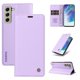 thumbnail image 4 of Funda Billetera de Cuero para Samsung Galaxy S21 FE con Tarjetero y Soporte - Tapa Magnética Morado, 4 of 6