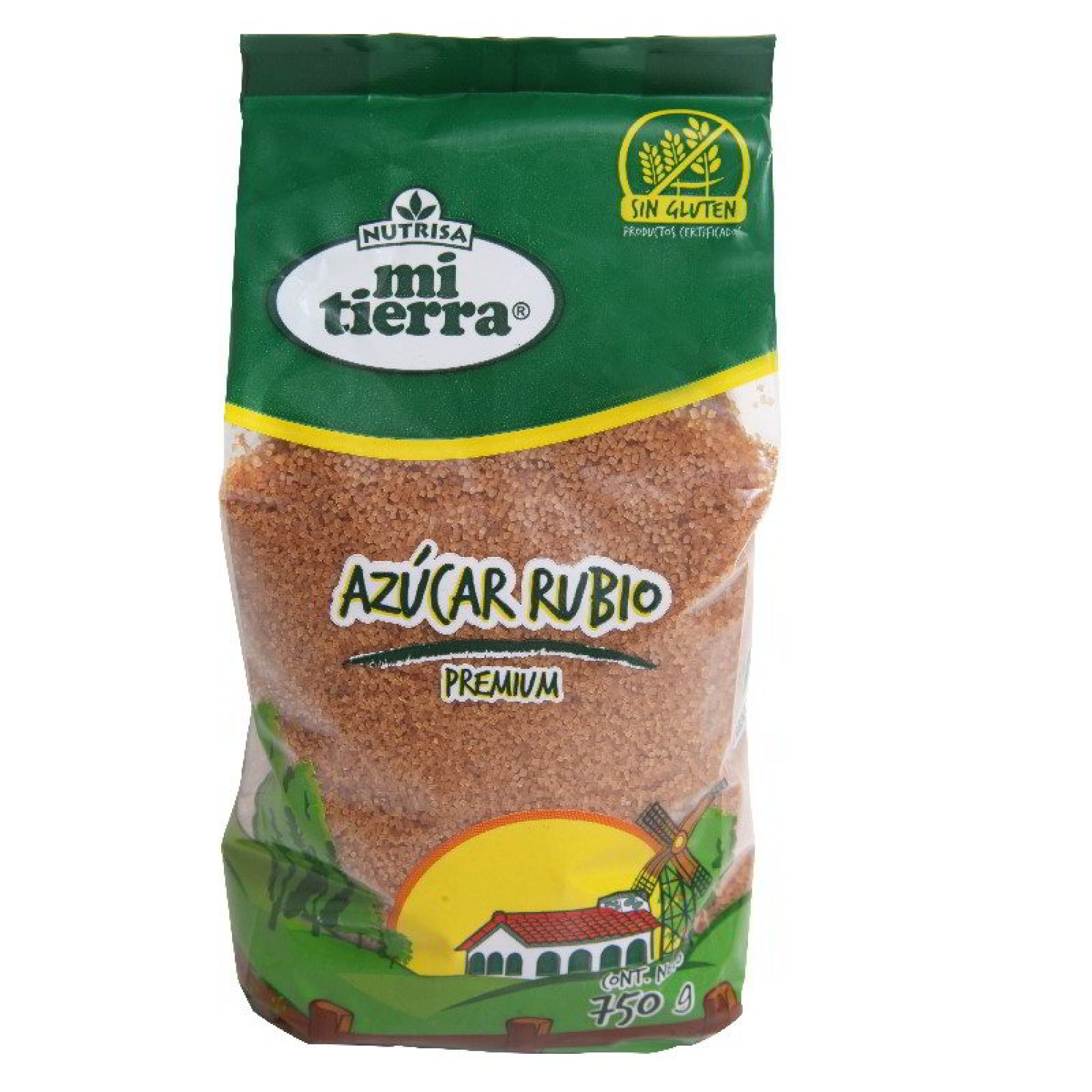 Azúcar Rubia Granulada Bolsa 750 g Mi Tierra