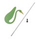 thumbnail image 2 of Swirl Bird Flamingo Wind Chimes Para Jardín Al Aire Libre, Patio Trasero, Boda, Verde, 2 of 5