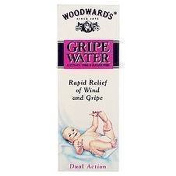 Agua de Gripe Woodwards sin alcohol 150 ml para gases y cólicos