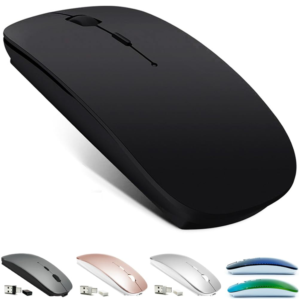 Ratón Bluetooth Klo Recargable Para Macbook Negro