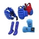 thumbnail image 4 of 4 Piezas Equipo De Karate Sparring Con Guantes De Boxeo Acolchados Protector De Cuerpo Engrosado XS Azul, 4 of 5