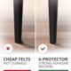 thumbnail image 3 of Protectores para suelos X-Protector, 357 piezas, almohadillas de fieltro negras, 3 of 6