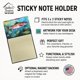 thumbnail image 3 of Dispensador recargable con soporte para notas adhesivas Rainbow Trout, 3 of 7