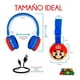 thumbnail image 2 of Auriculares inalámbricos Bluetooth 5.3 para niños, 60 horas de reproducción, volumen limitado (85/110 dB), supraaurales, plegables, con protección, con cable, micrófono auxiliar integrado, para niños, 2 of 5