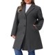 thumbnail image 4 of Abrigo de Invierno Largo con Solapa y Botonadura Simple para Mujer de Talla Grande de Agnes Orinda con Bolsillos 2X Gris Oscuro, 4 of 6
