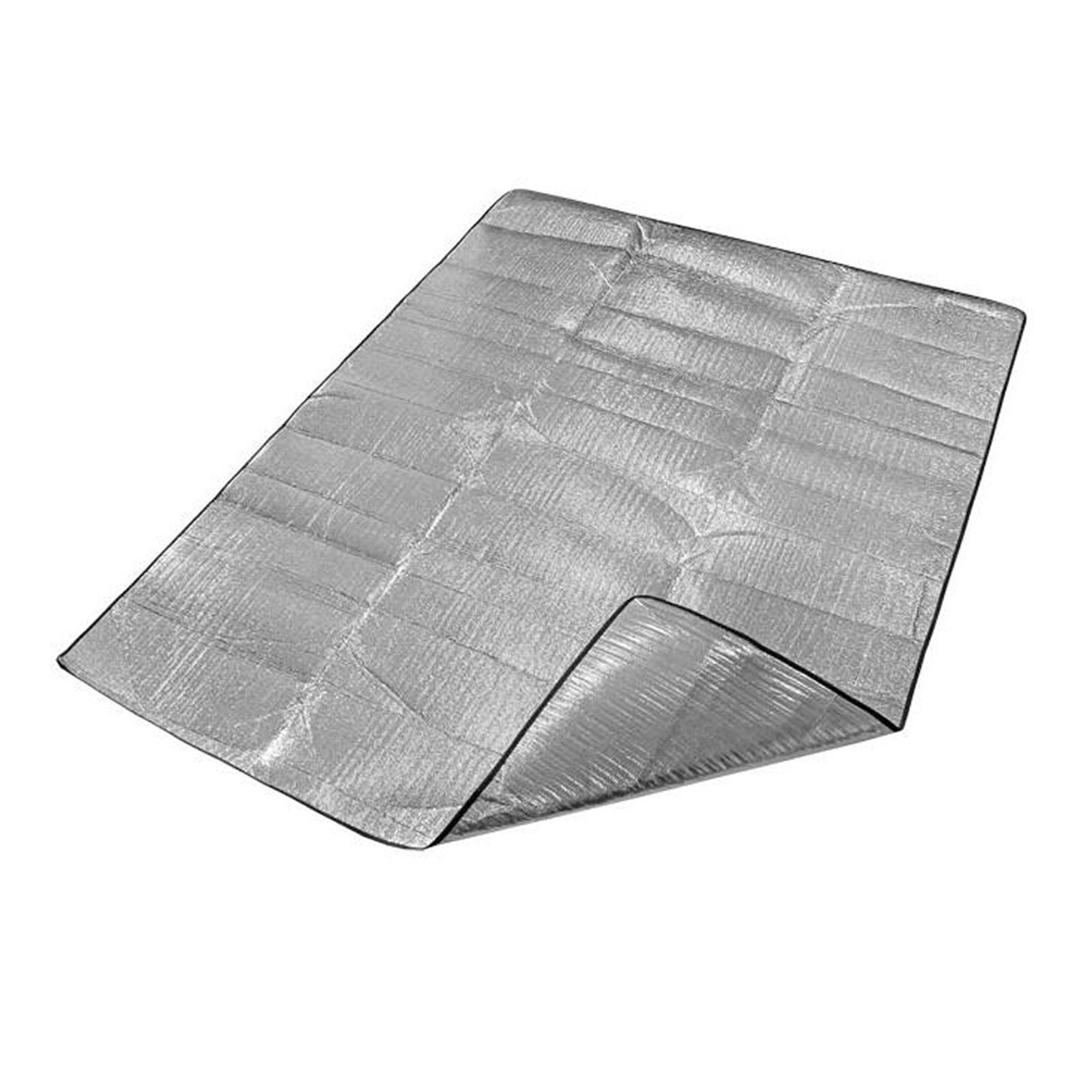 Ioensy - Estera Para Dormir Con Almohadilla De Espuma De Papel De Aluminio De Doble Cara Para Exteriores, Para Acampar Y Pescar