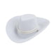 thumbnail image 3 of Mini Sombrero De Vaquero Flocado Para Figuras Coleccionables De 12 Pulgadas, Color Blanco, 1/6, 3 of 5