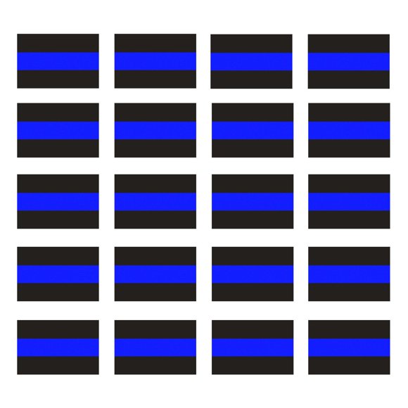 Adhesivo reflectante para matrícula Blue Lives Matter x20