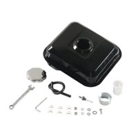 Magideal - Reparación De Repuesto De Tanque De Para Motocicleta, Conjunto De Hierro De Fácil Instalación Resistente, 3L Con Tapa De Combustible Para Estilo B