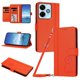 thumbnail image 1 of Funda Cartera Trébol para Xiaomi Poco M6 4G con Ranuras Tarjetas y Carga Inalámbrica Naranja, 1 of 6