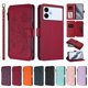 thumbnail image 3 of Funda Cartera Mariposa para [Samsung Galaxy S26 Edge] con Soporte y Cremallera Rojo, 3 of 6