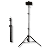 Genérica - Soporte Tripode Para Celular Retráctil 2.1 Mts Videos Fotos