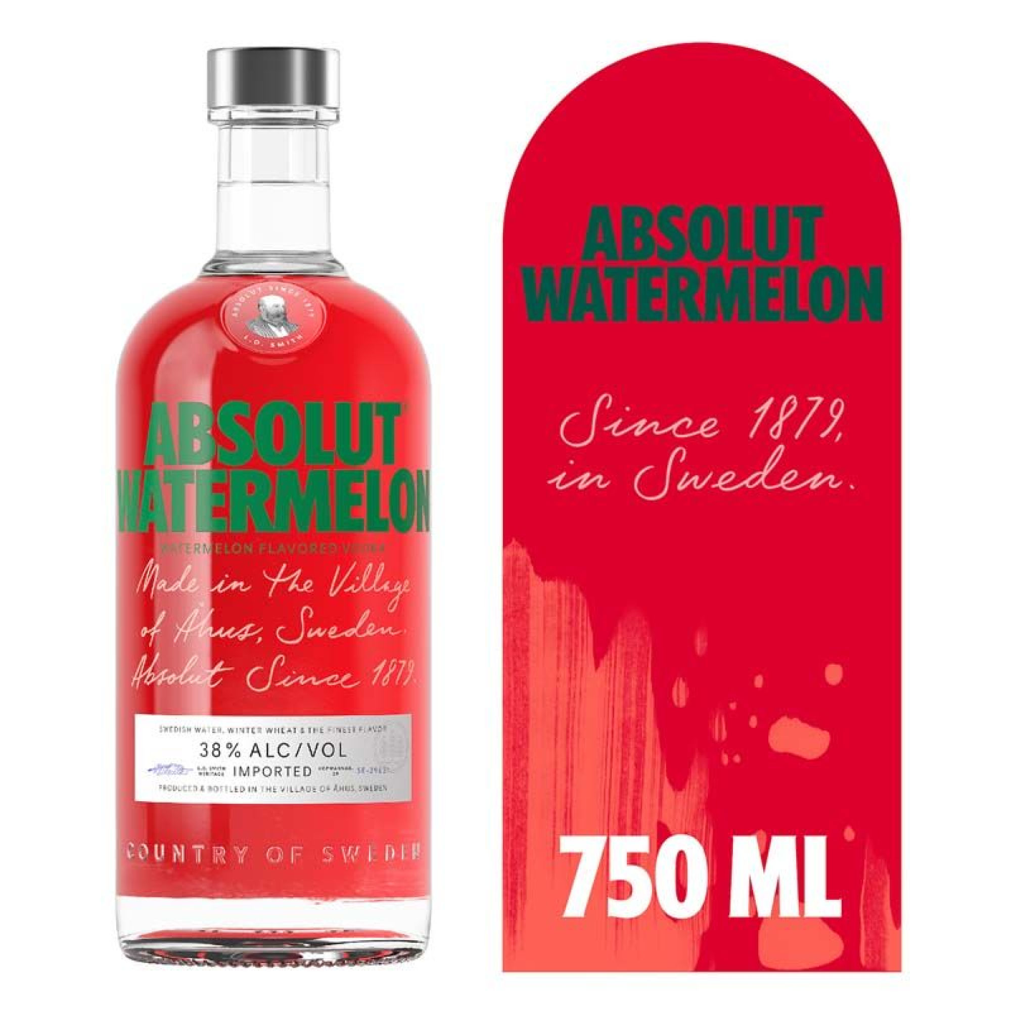 Vodka Watermelon 38° Botella 750 ml Absolut