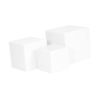 Magideal - 3 Cubos De Acrílico Para Exhibir, Elevadores De Buffet, Cajas De Exhibición De Acrílico Apilables, Elevadores De Anidación De Cubos Para Decoración De