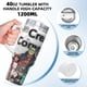 thumbnail image 5 of Comandos Criatura Vaso aislado de acero inoxidable con asa, diseño temático, regalo para familia, amigos y fans; incluye pajita y encaja en el portavasos estándar, 40 oz, 5 of 6