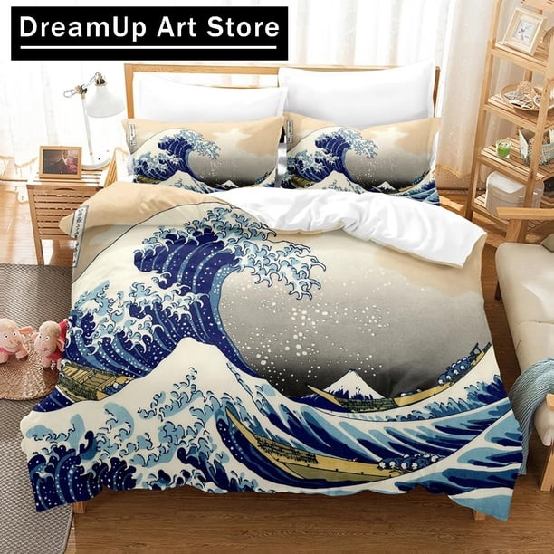 x1290 Bed SheetsVan Gogh Oil Painting Bedding Set Size Bedroom Decor Quilt Cover And Pillowcase Pcs Home Textile 3-Piece Bedding Set (1 Duvet Cover + 2 Pillow Shams) nj1290