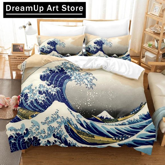 x1290 Bed SheetsVan Gogh Oil Painting Bedding Set Size Bedroom Decor Quilt Cover And Pillowcase Pcs Home Textile 3-Piece Bedding Set (1 Duvet Cover + 2 Pillow Shams) nj1290