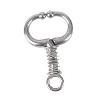 Magideal - Anillo De Anillo De Nariz De Toro De Ganado, Acero Inoxidable Fácil De Usar, De Mechero Automático De Mechón De Primavera, De Mechón De Manifestación 117Cmx73Cm