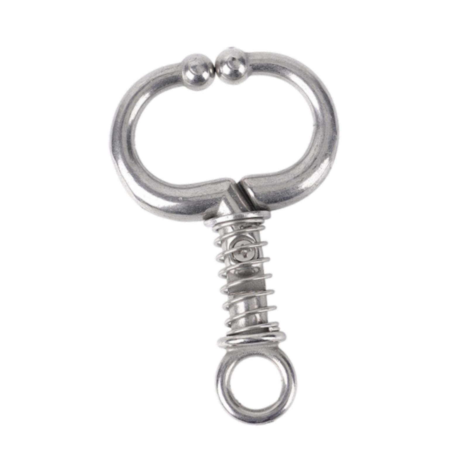 Magideal - Anillo De Anillo De Nariz De Toro De Ganado, Acero Inoxidable Fácil De Usar, De Mechero Automático De Mechón De Primavera, De Mechón De Manifestación 117Cmx73Cm