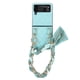 thumbnail image 1 of Fashion Artificial Leather Phone Case For Samsung Galaxy Z Flip 5 Z Flip 4 3 5G With Long Lanyard Crossbody Wallet Card Bag Protect Cover, 1 of 3