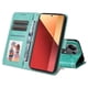 thumbnail image 5 of Funda tipo cartera FOXDOCK para Xiaomi Poco M6 Pro 4G , diseño girasol en relieve, cuero PU, cierre magnético, soporte y tarjetero, 5 of 5