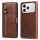 thumbnail image 2 of Funda con Cremallera para Tecno Spark 40 4G, Carcasa Cartera de Cuero PU con Soporte y Tarjetero, 2 of 5