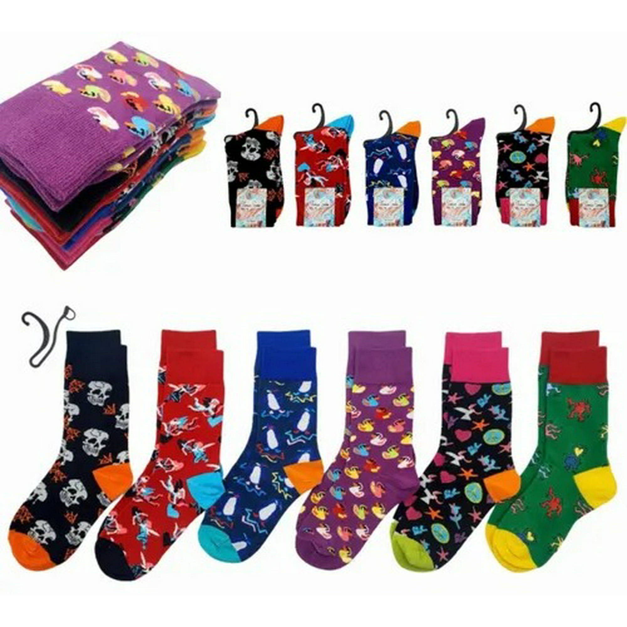 Genérica - Pack12 Calcetines Diseños Variados Algodón Para Mujer35-40