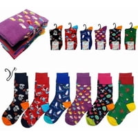 Genérica - Pack12 Calcetines Diseños Variados Algodón Para Mujer35-40