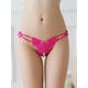 thumbnail image 2 of Butterfly Embroidery Thongs, Cut Out Open Crotch Faux Pearl Panties, Women's Sexy Lingerie & Underwear, 2 of 3