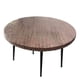 thumbnail image 2 of Mantel de vinilo ajustado redondo claro para mesas de diámetro - cubierta de mesa elástica de uso pesado protector de paño de mesa de plástico con borde elástico (76 * 243 cm), 2 of 3