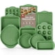 thumbnail image 1 of Set de utensilios para hornear BAKKENMASTER de 10 piezas, antiadherente, verde mármol, 1 of 9