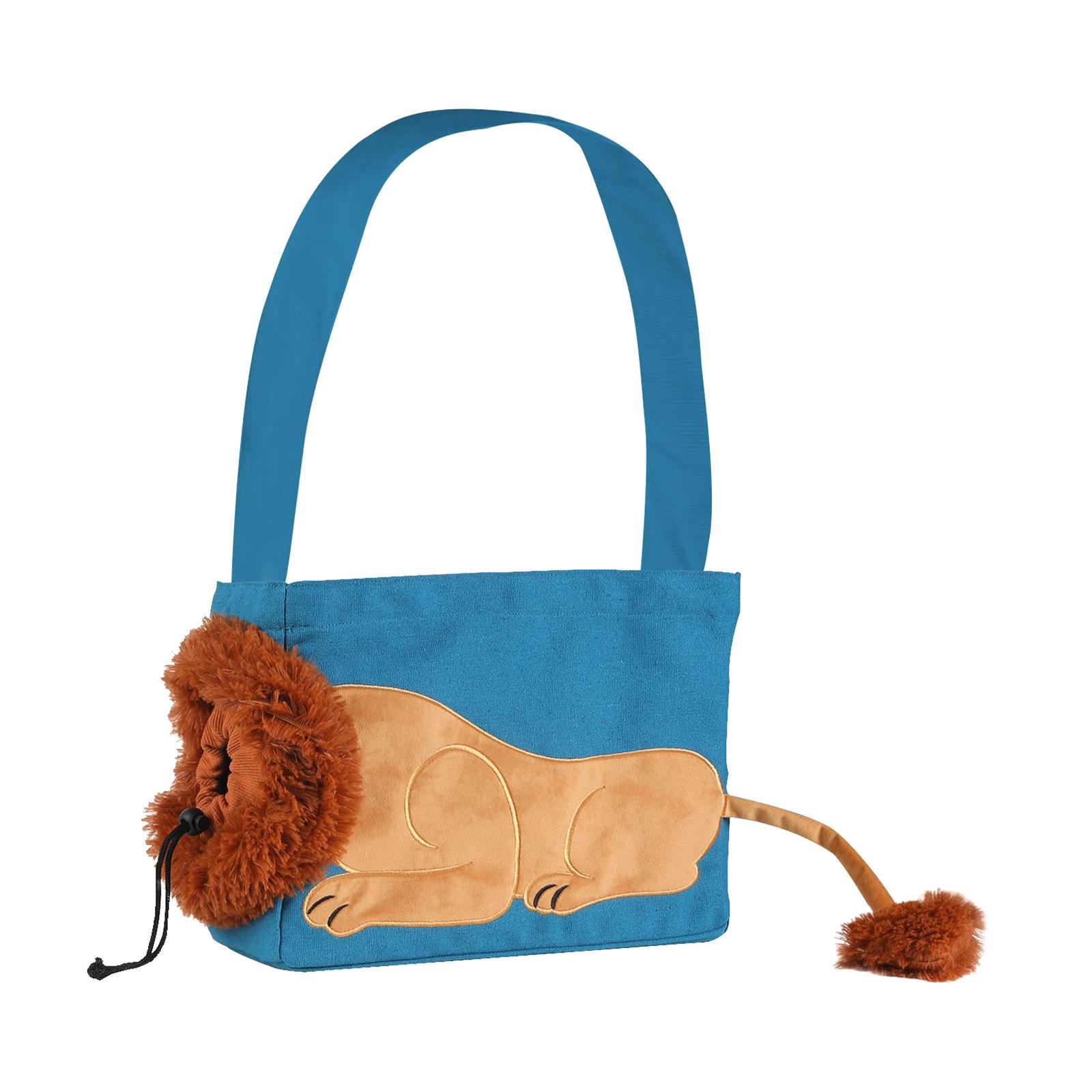 Magideal - Bolsa De Transporte Para Mascotas, Bolso De Lona, Transpirable, Cómodo, Portátil, Bandolera, Bolsa De Viaje Para Animales Pequeños, Perros, Caminar, S Azul S
