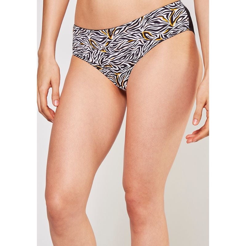 Kayser - Pantaleta Microfibra Negro Talla Xxl
