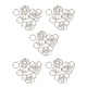 thumbnail image 4 of 100 Uds. De Anillos De Salto Superfuertes De Metal Chapado En Plata, Conector De Anillos Divididos De 6mm, 4 of 5