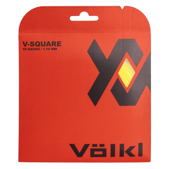Cuerda de Tenis Volkl V‑Square 1,10 mm Amarillo Neón