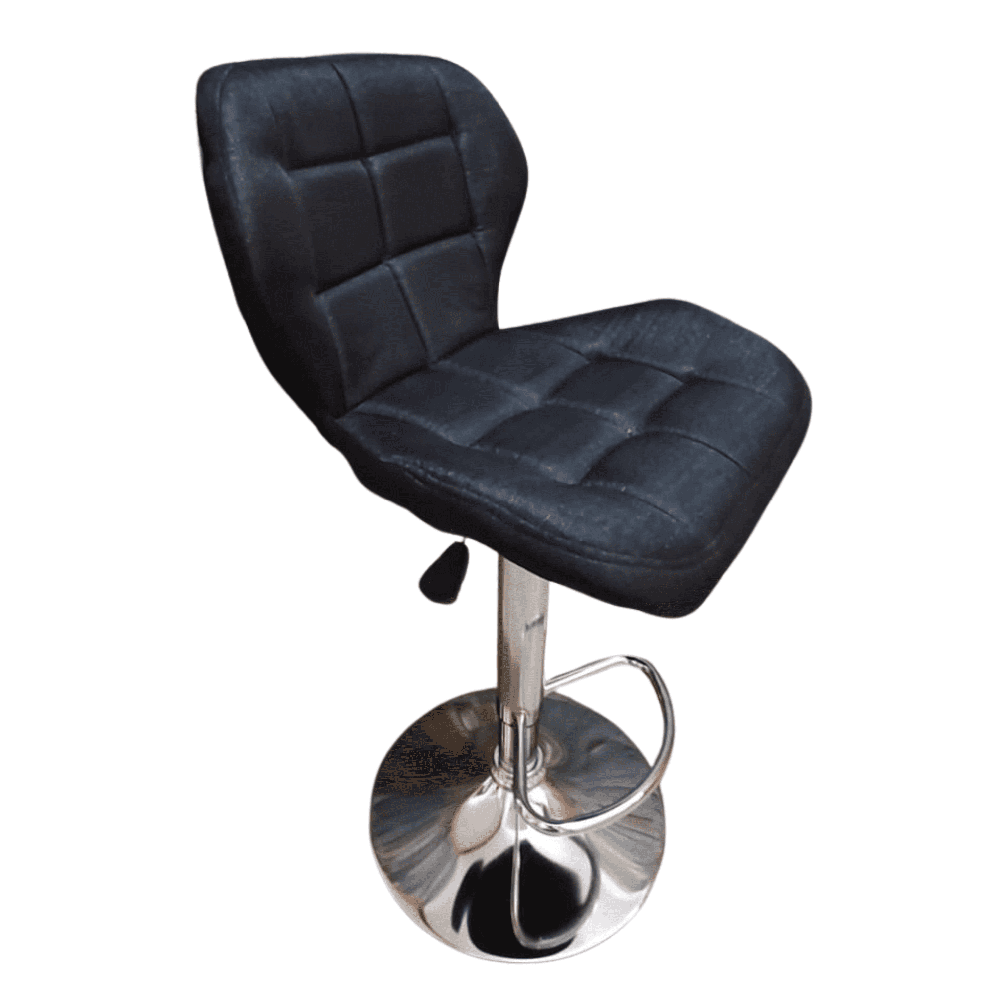 Velazio - Piso Bar Taburete Altura Ajustable Aviador Negro