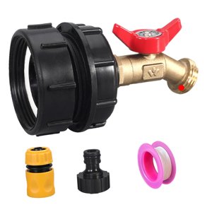 Ioensy - Adaptador De Bolsa Ibc, Instalación Sencilla, Adaptador De Manguera De Agua Para Manguera De Jardín, 6 Piezas