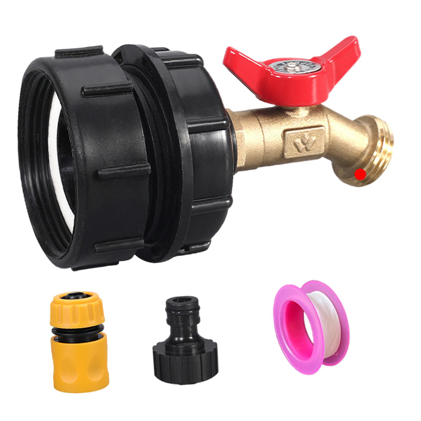 Ioensy - Adaptador De Bolsa Ibc, Instalación Sencilla, Adaptador De Manguera De Agua Para Manguera De Jardín, 6 Piezas