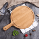 thumbnail image 3 of Tabla Bandeja De Madera Para Pizza Cocina Alimentos Plato Marrón, 3 of 3