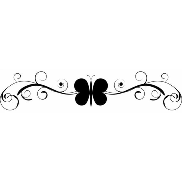 Decomural Butterfly Swirl Headboard WS-18076