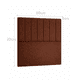 thumbnail image 2 of Respaldo De Cama 1 Plaza Café Tubular Felpa / Tapizado Acolchado | Diseño Moderno, 2 of 2
