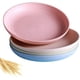 thumbnail image 1 of Xiao Hua Juego de 4 Piezas de Platos de Paja de Trigo No Frágiles, Reutilizables, Juego de Cubiertos para Platos de Dumplings de Fruta para el Hogar, compatible con Lavavajillas y Microondas,, 1 of 4