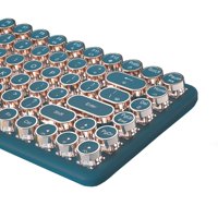 Teclado Tishled, Máquina De Escribir, Interruptores Mecánicos Inalámbricos, Verdes