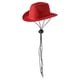 thumbnail image 4 of Sombrero de mascotas, gorro de disfraz de gato, accesorios para fotos con correa elástica ajustable, decoración de cachorros para fiesta temática, dis , Rojo, 4 of 5