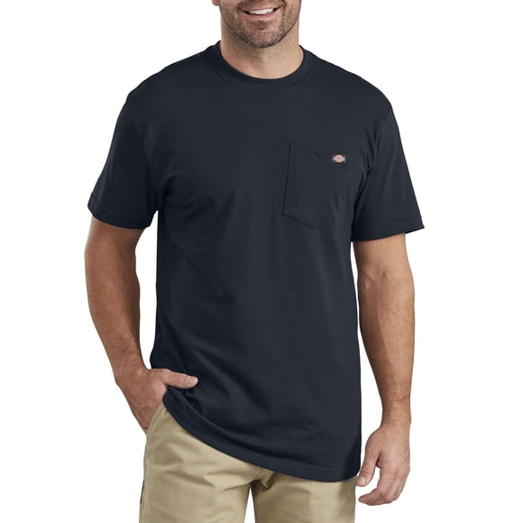 Camiseta Dickies para hombre, grande y alta, manga corta, bolsillo, azul marino oscuro